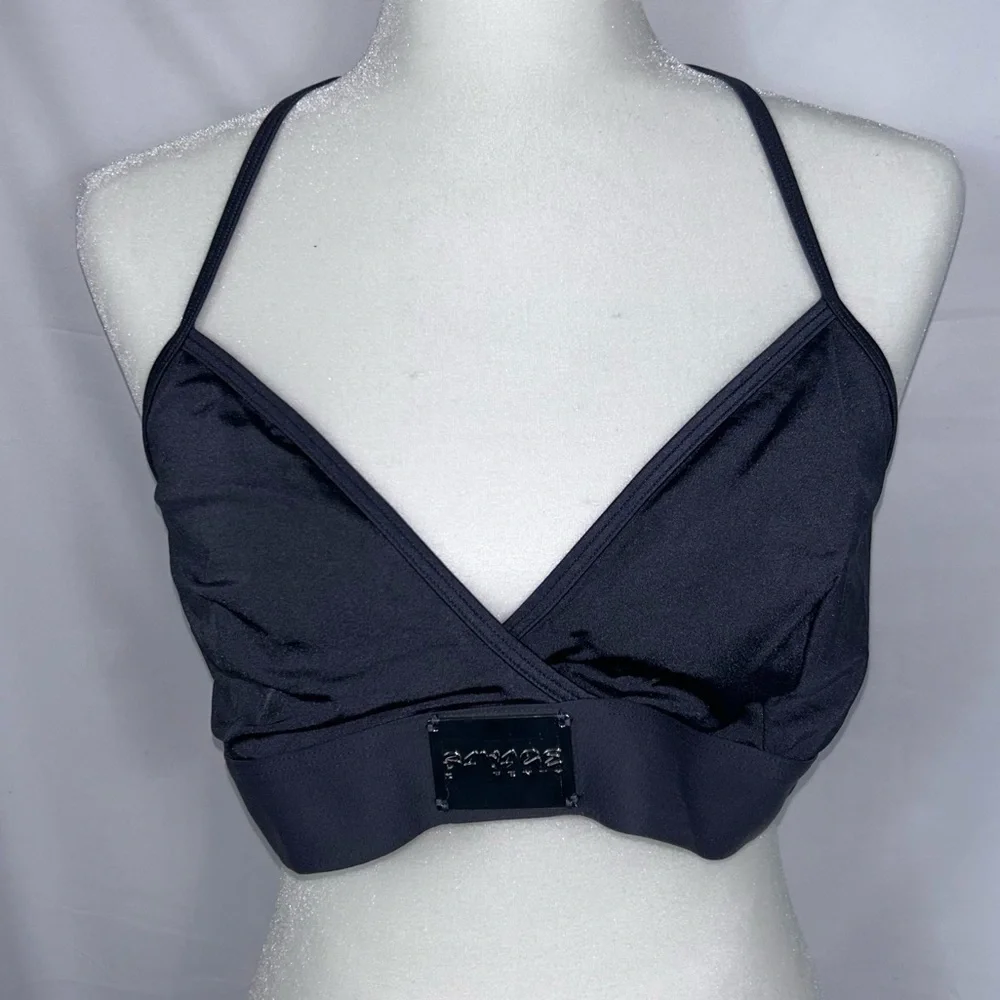 SAVAGE X FENTY Bralette Forever Savage Racerback Pullover V-Neck Triangle Bra